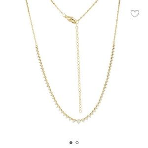 14K Yellow Gold Diamond Necklace